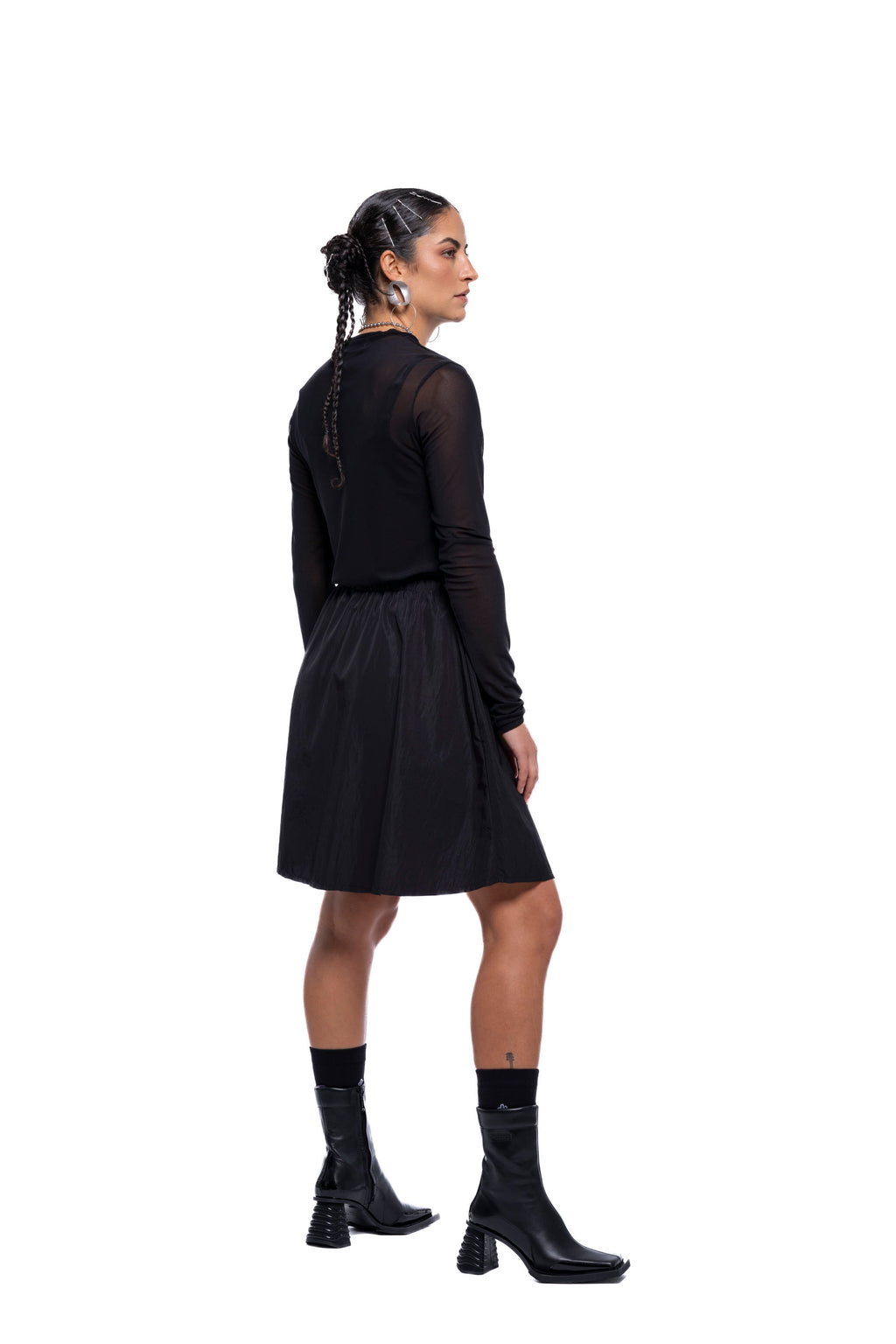 SERVICE SKIRT MINI – Black Sport (Preorder)