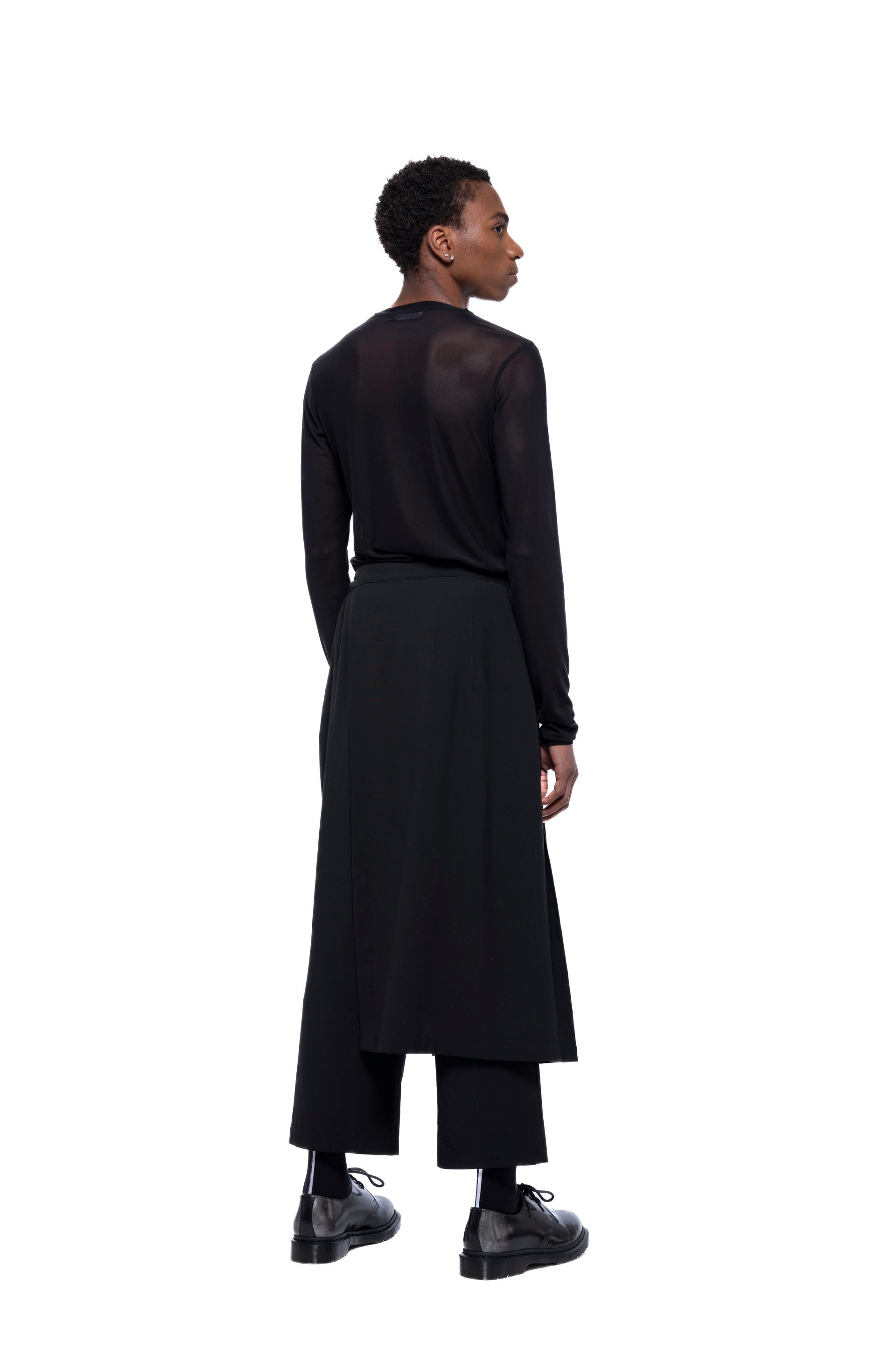 GRETA SKÖRT PANT – Black Suiting (Preorder)