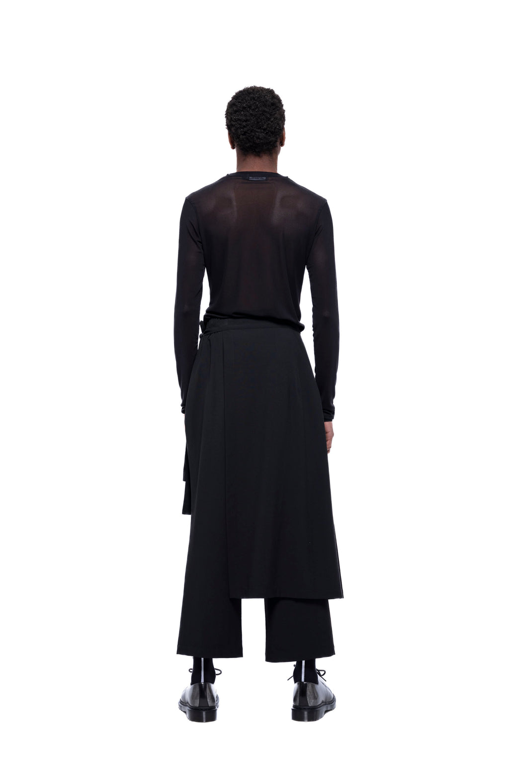 GRETA SKÖRT PANT – Black Suiting (Preorder)