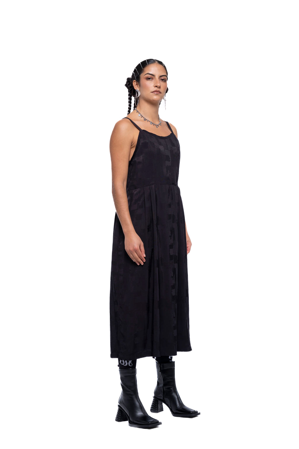 LOTTA DRESS – Black Abstract (Preorder)