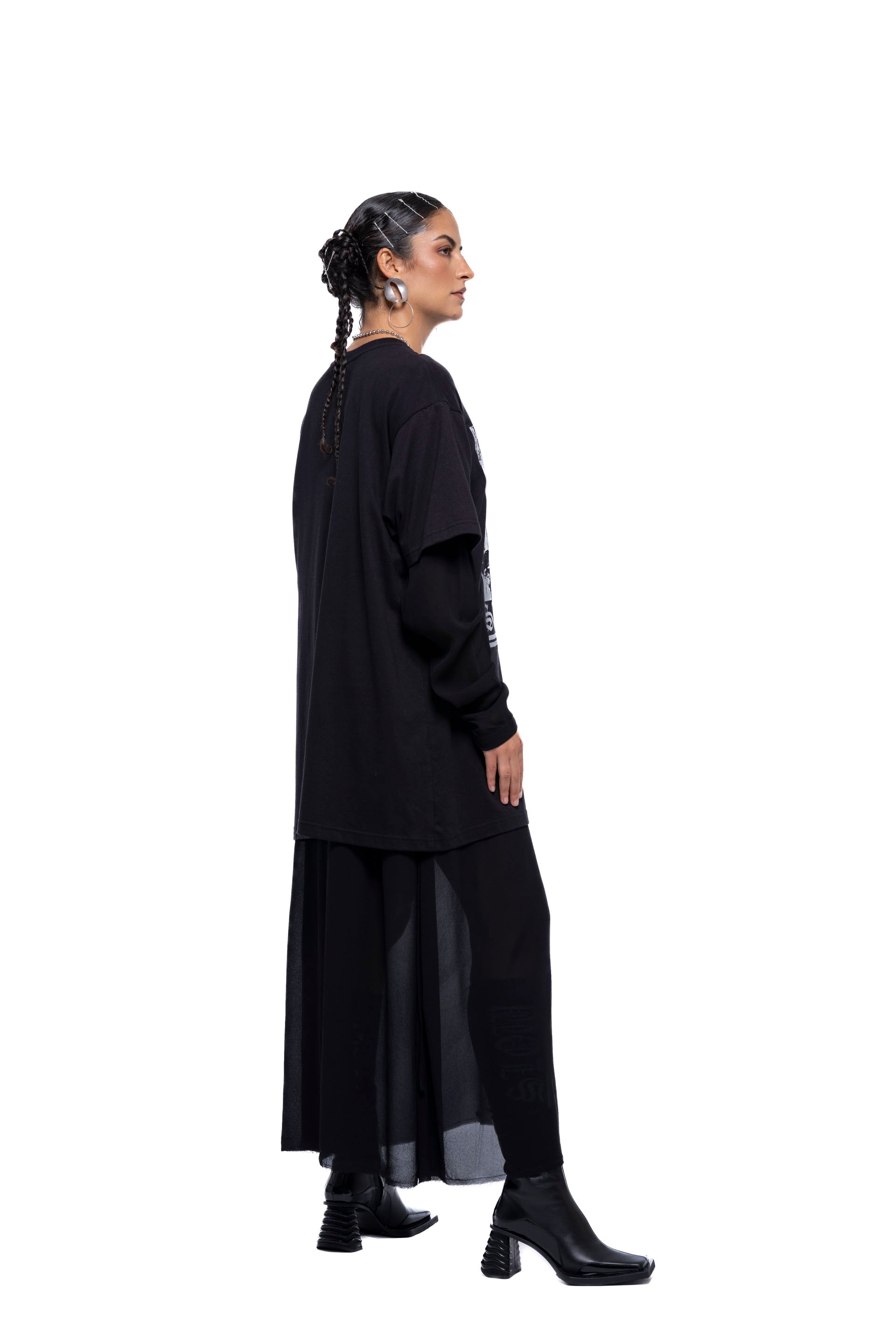 SLOW FORM TSHIRT DRESS – Black