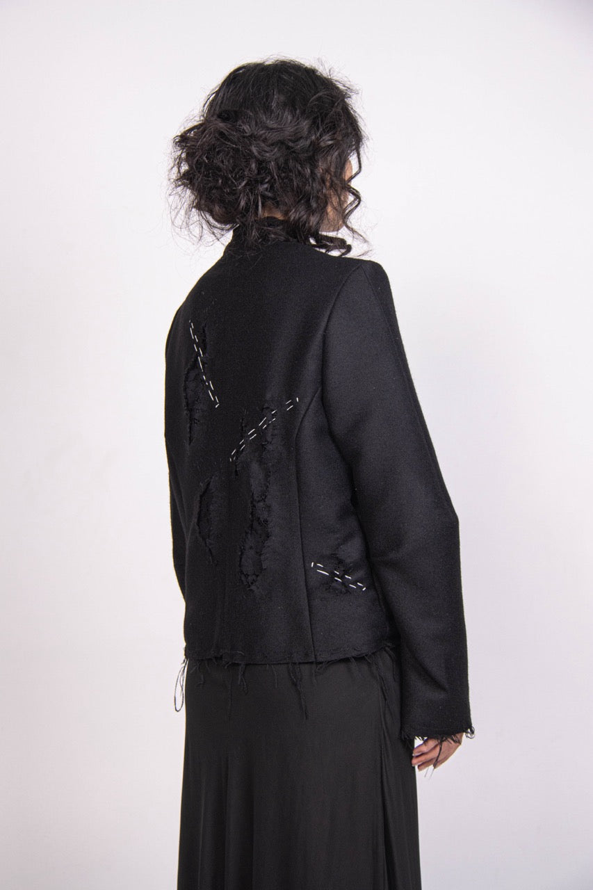 Lace Jacket - Black - FRINGES