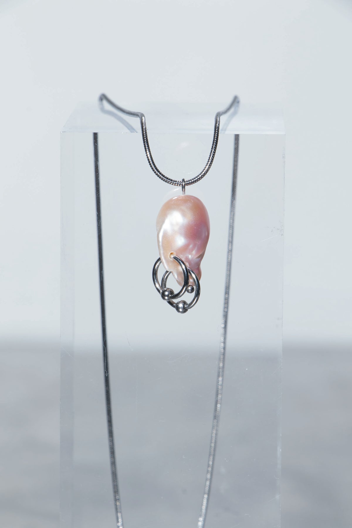 Pink Pearl Pendant Necklace [N3] - SEAPUNKS.XX