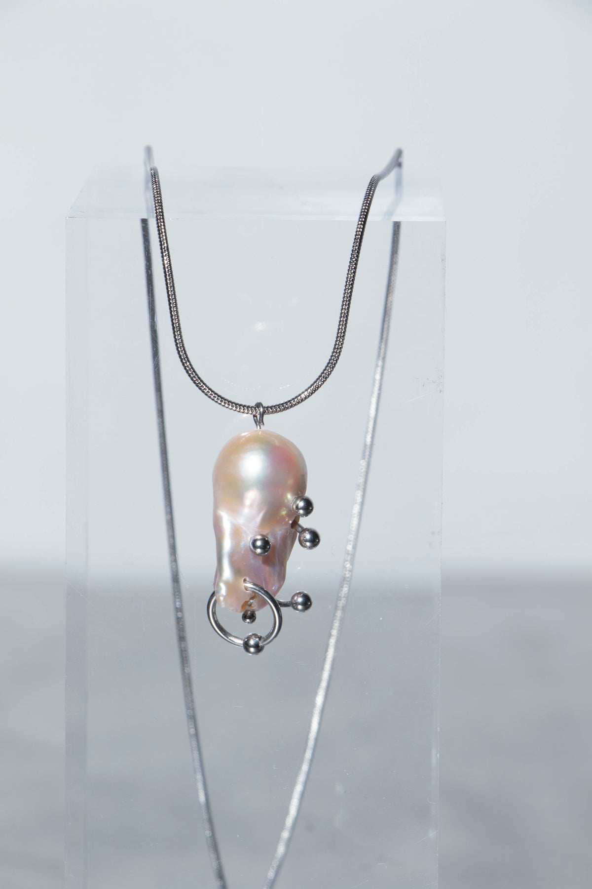 Pink Pearl Pendant Necklace [N7] - SEAPUNKS.XX