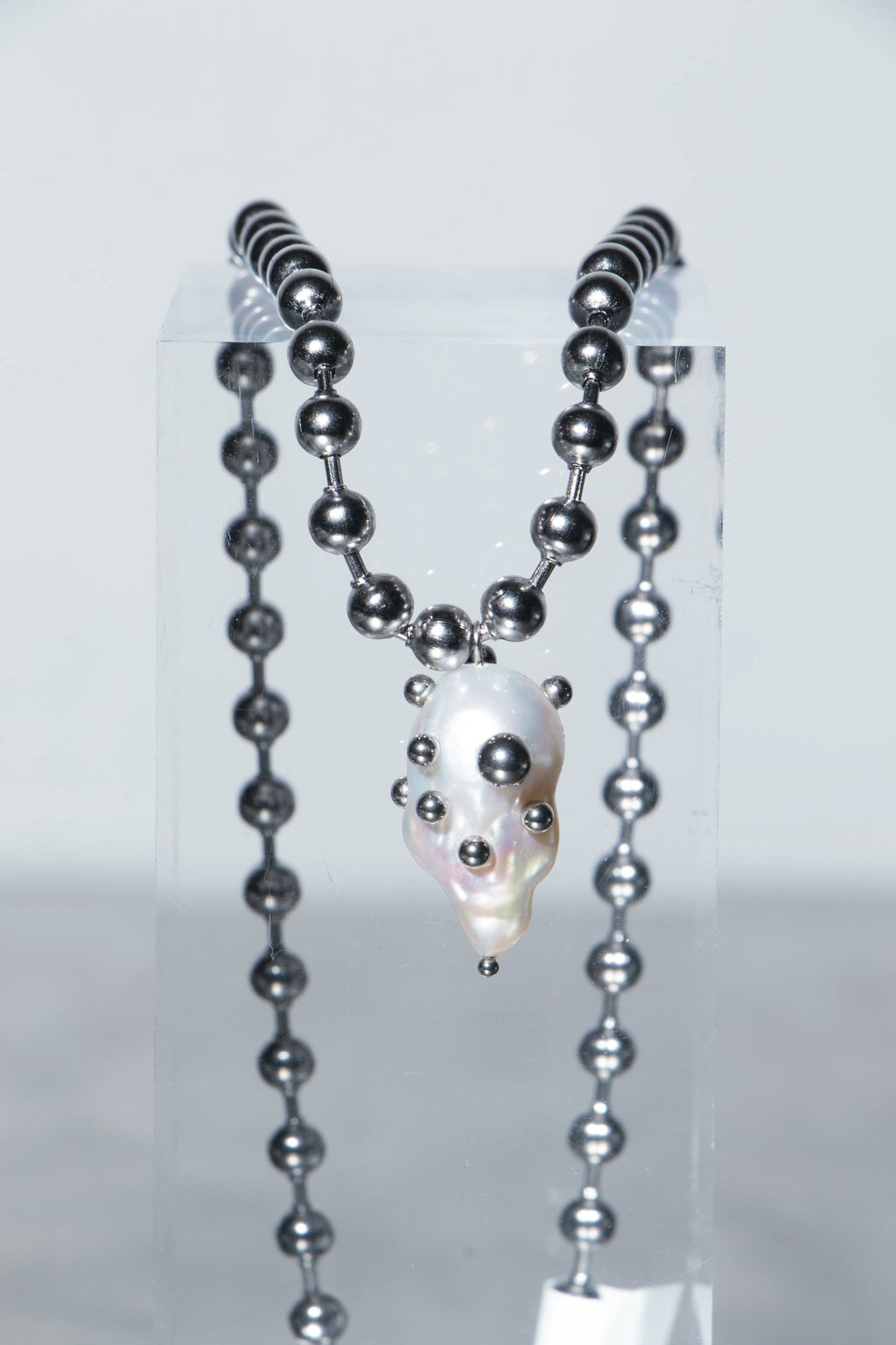 White Pearl Pendant Necklace [P1] - SEAPUNKS.XX