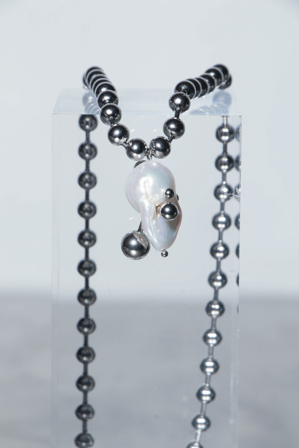 White Pearl Pendant Necklace [P3] - SEAPUNKS.XX
