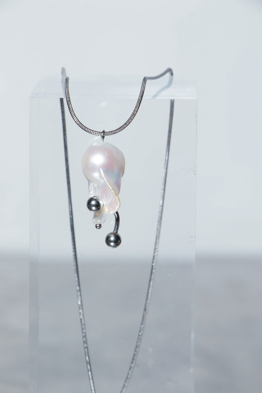 White Pearl Pendant Necklace [P6] - SEAPUNKS.XX