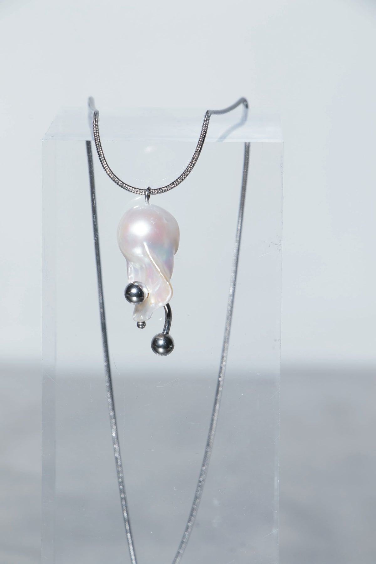 White Pearl Pendant Necklace [P6] - SEAPUNKS.XX