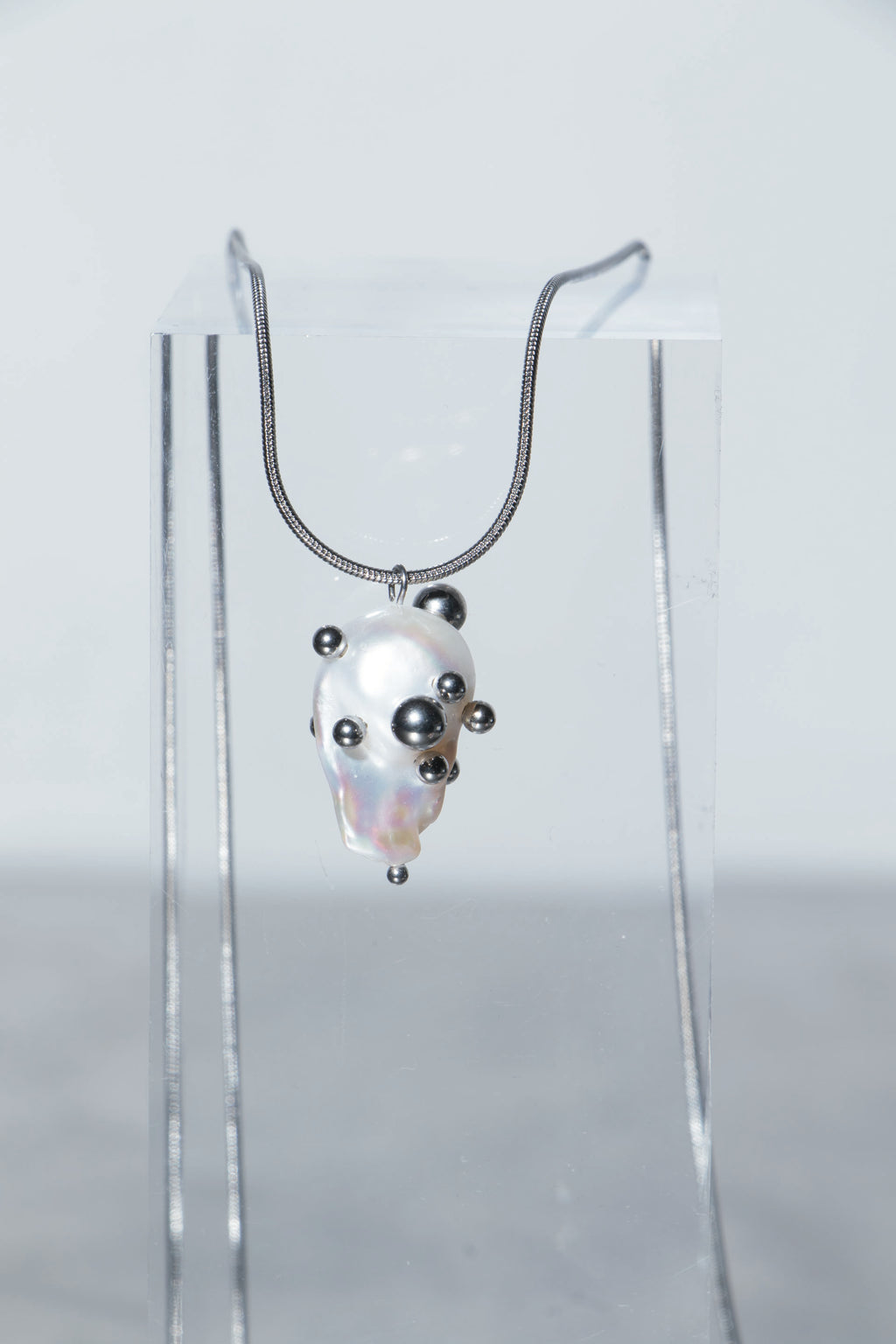 White Pearl Pendant Necklace [P7] - SEAPUNKS.XX
