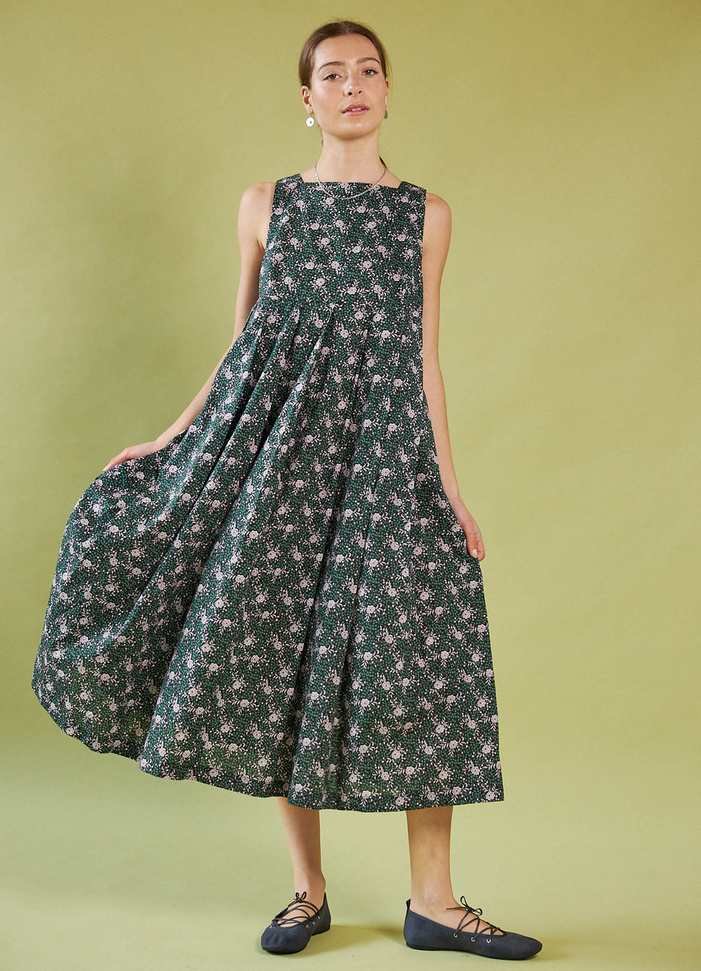 Reason To Believe Dress [Sample] - Liberty Floral - DAYLIGHT MOON