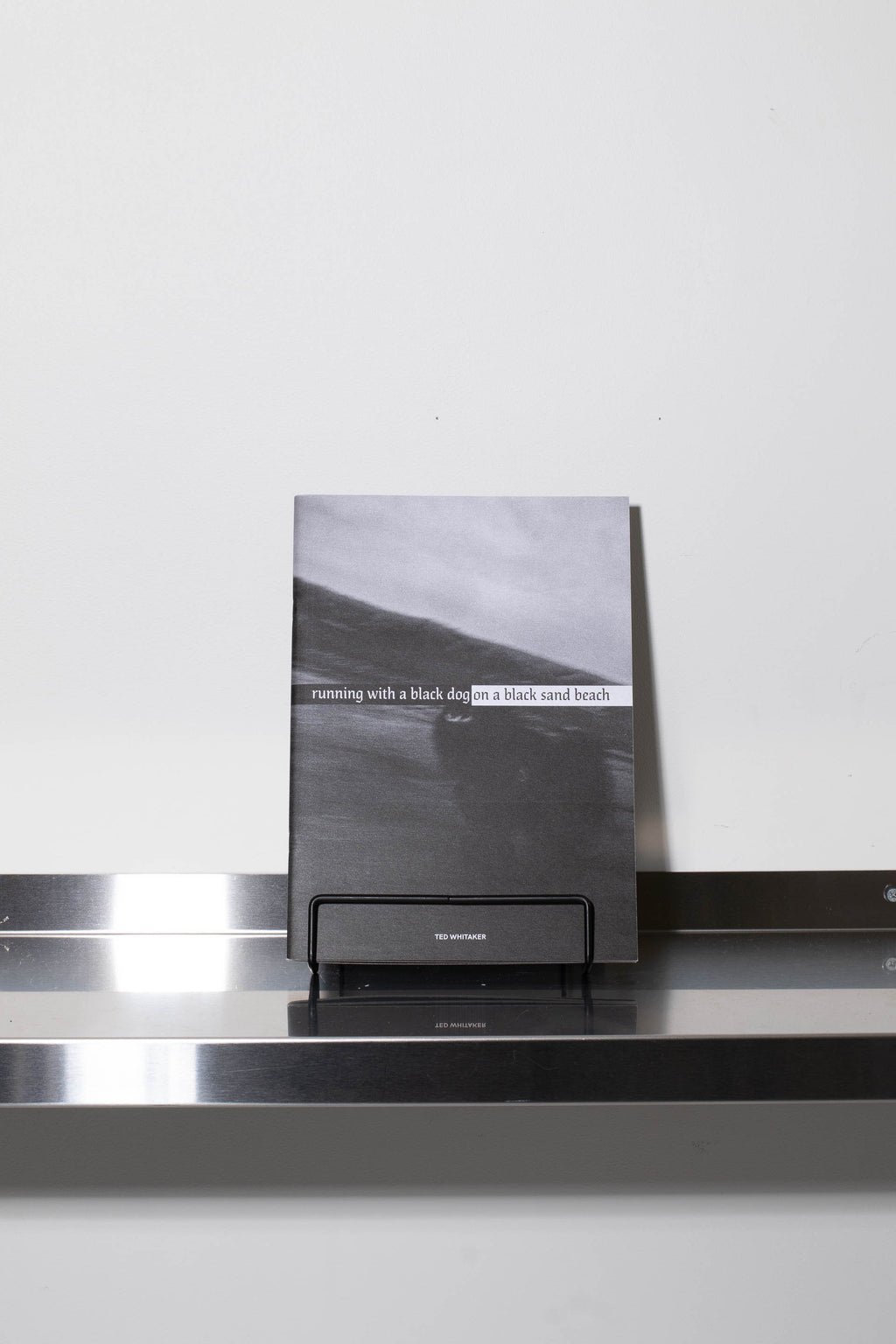 Running with a black dog on a black sand beach – BLACK WAX PRESS