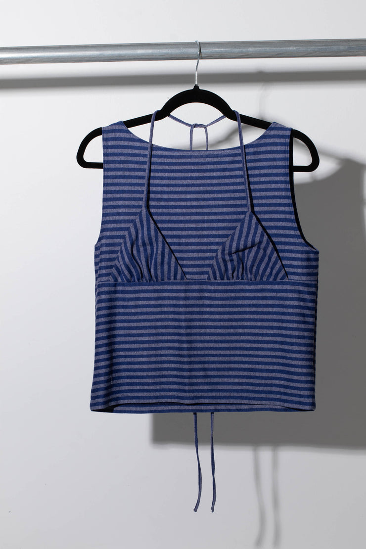 Bikini Tank, Blue/Grey - RHODA NUNN