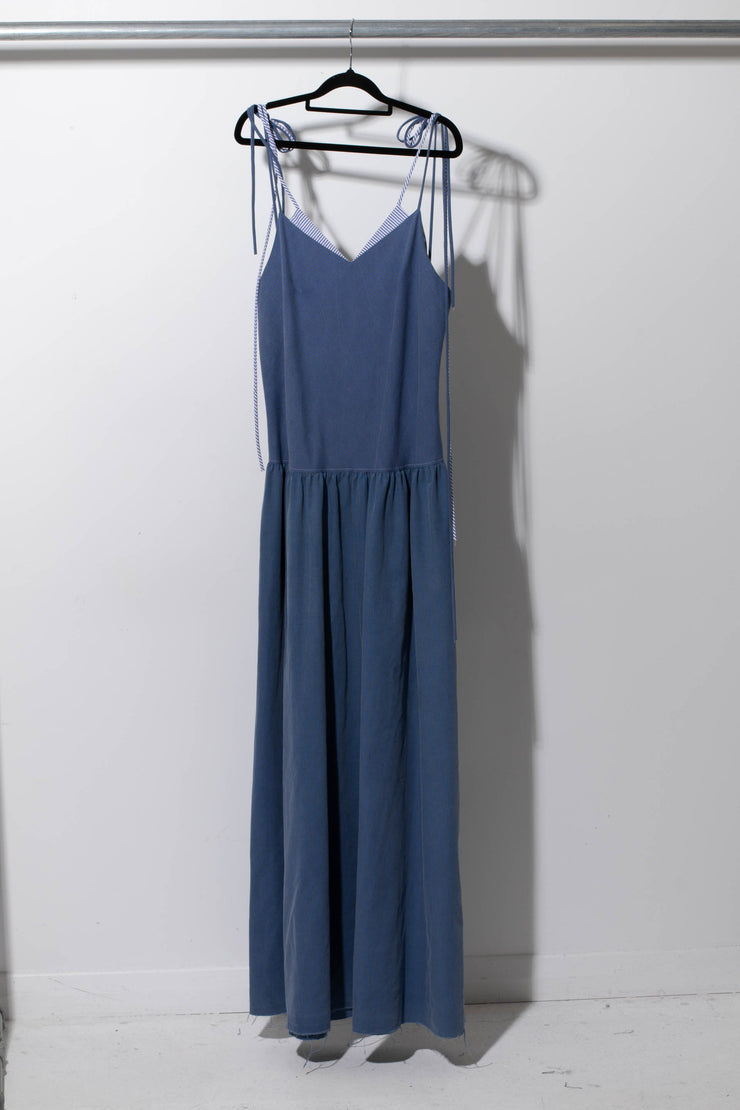 Double-Bikini Dress, Blue- RHODA NUNN