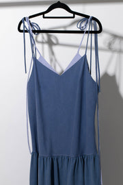 Double-Bikini Dress, Blue- RHODA NUNN