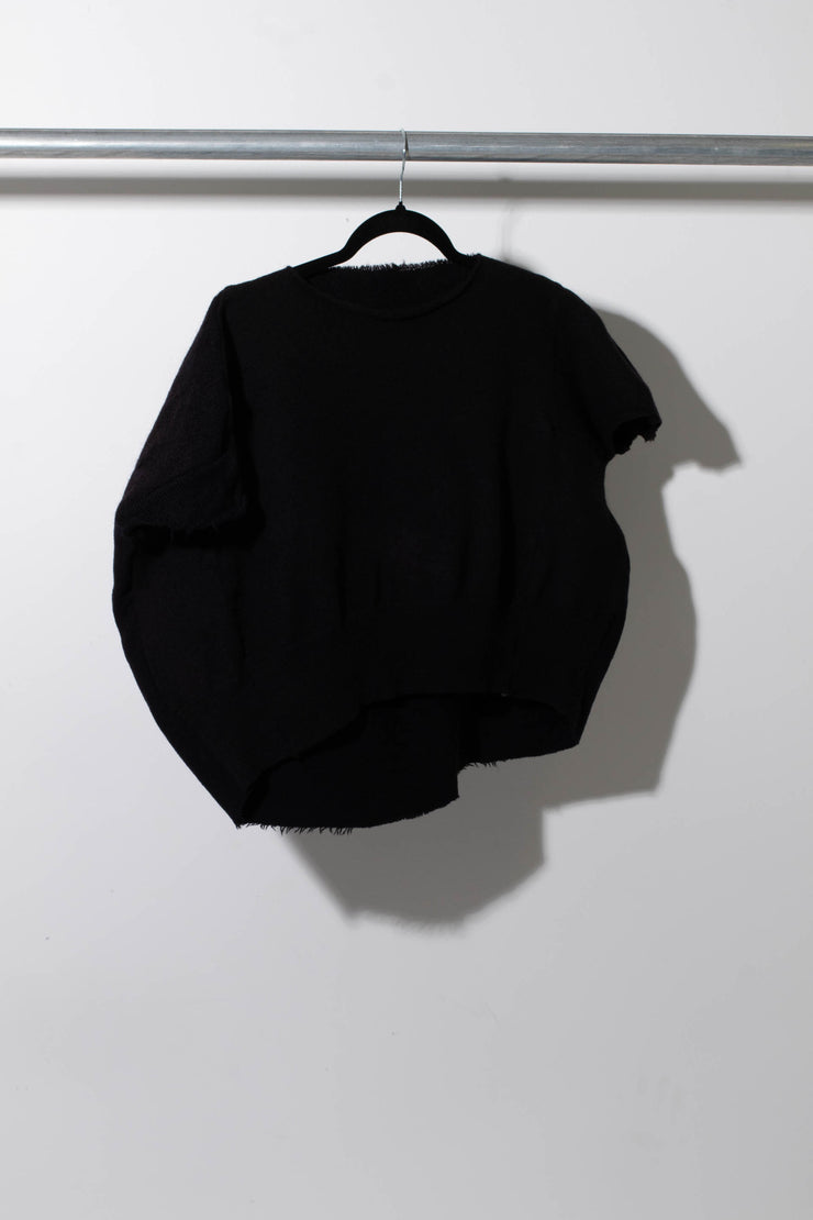 Warm Black Wool Vest - BEING
