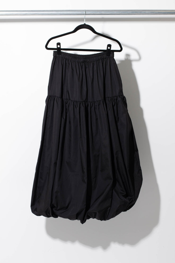 Cocoon Skirt - Black - JAMES BROWN