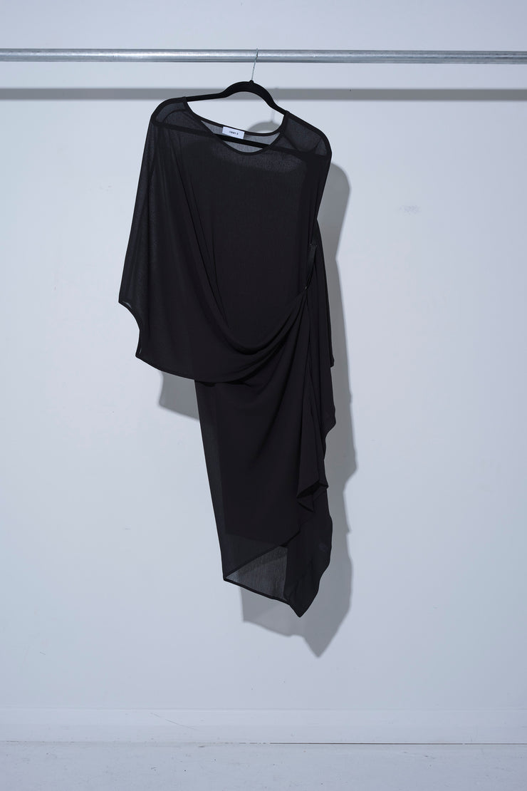 FLOUNDER DRESS Plain Black Yoryu - Jimmy D