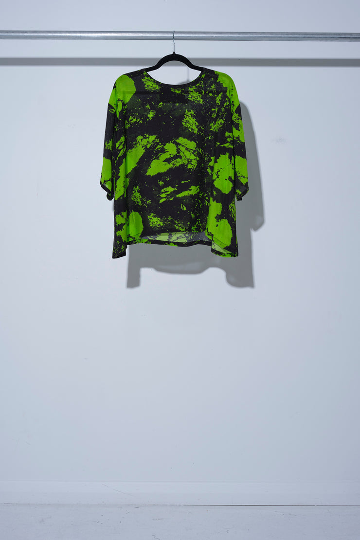 ACID GREEN TSHIRT Silk - One Off - JPalm