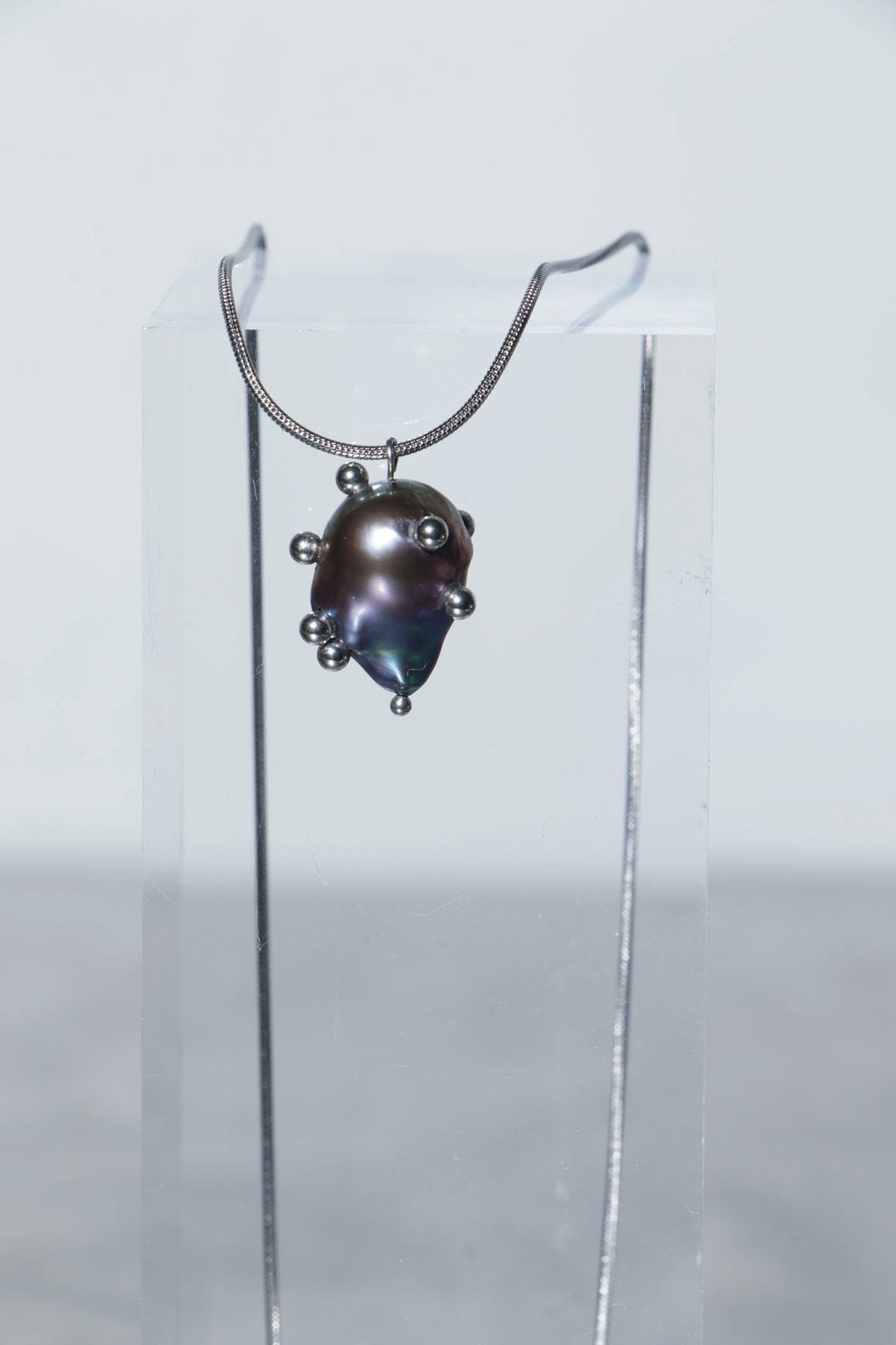 Black Pearl Pendant Necklace [Q2] - SEAPUNKS.XX