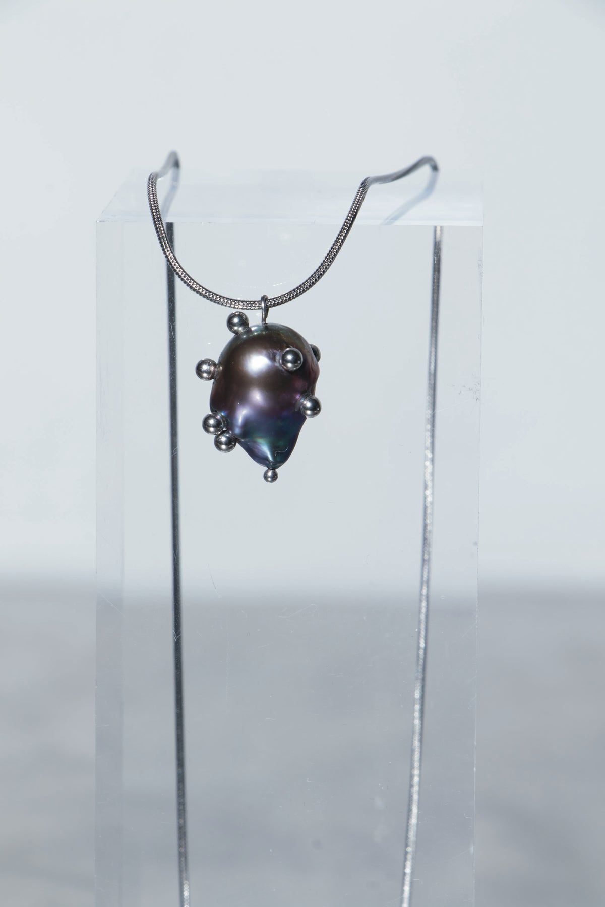 Black Pearl Pendant Necklace [Q2] - SEAPUNKS.XX