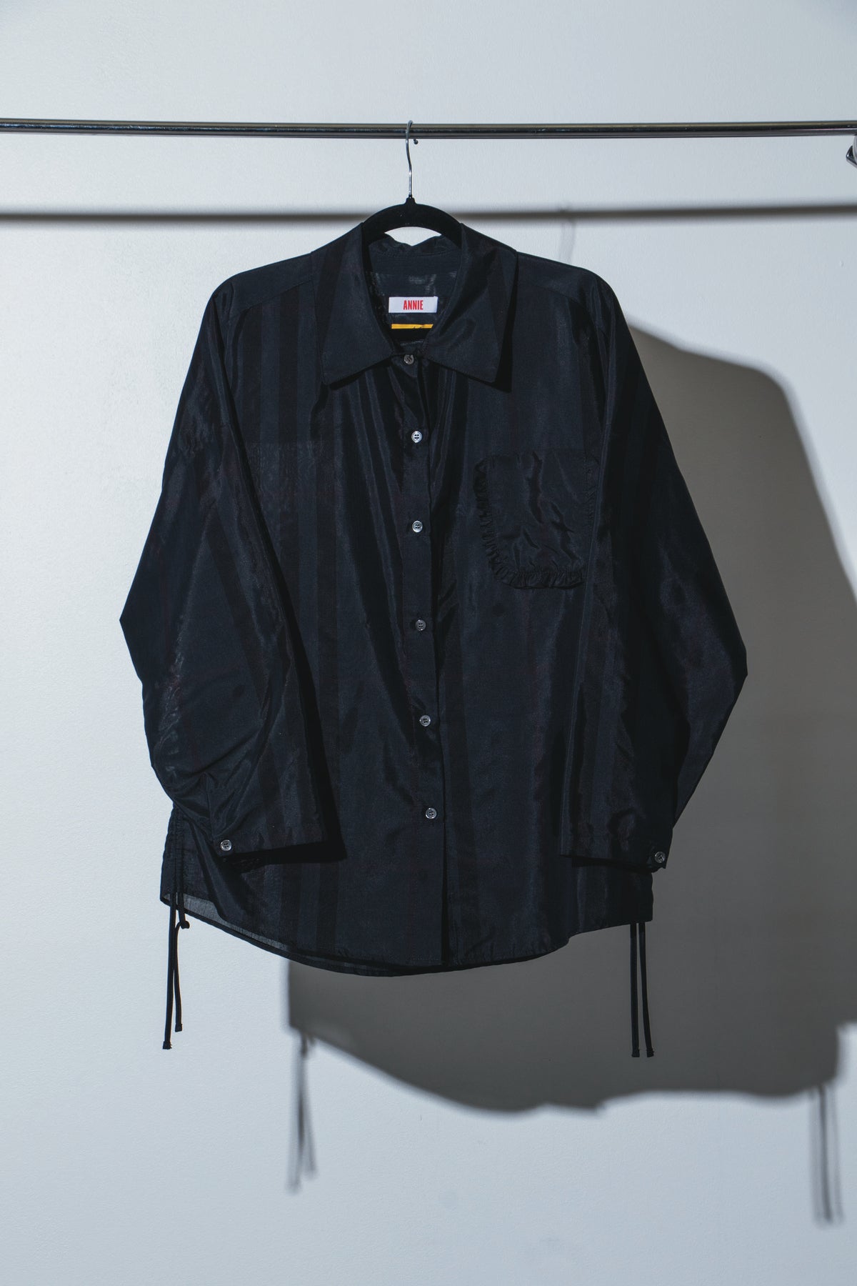 Painter's Shirt 2.0 - Black Silk Cotton - OOSTEROM