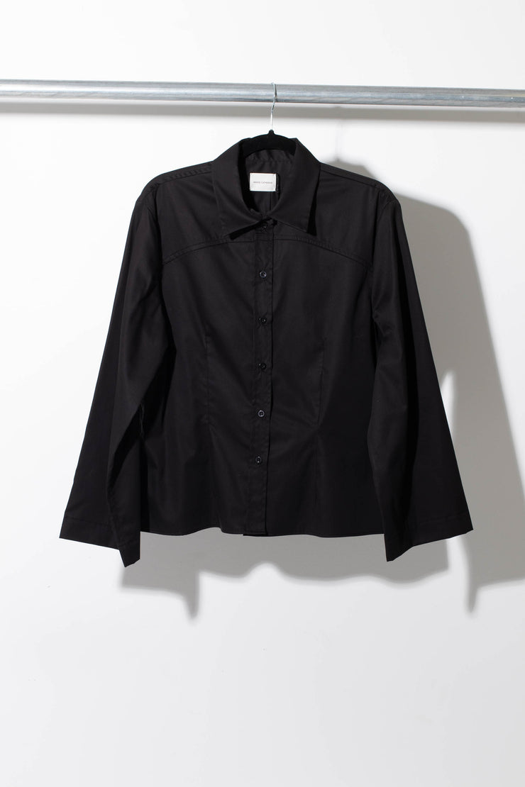 Charlotte Shirt, Cotton Black - WINNIE CATHERINE