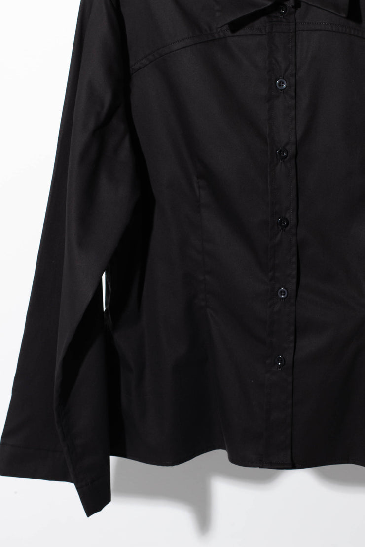 Charlotte Shirt, Cotton Black - WINNIE CATHERINE