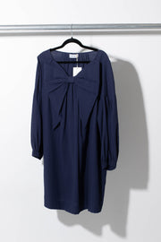 Nothings Wrong Bow Dress Navy - DAYLIGHT MOON