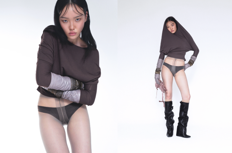 Hooded Banana Top Grey - JING HÉ
