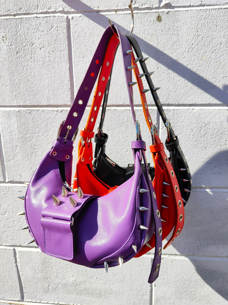 SPIKED BAG - PURPLE - Lou Clifton (Copy)