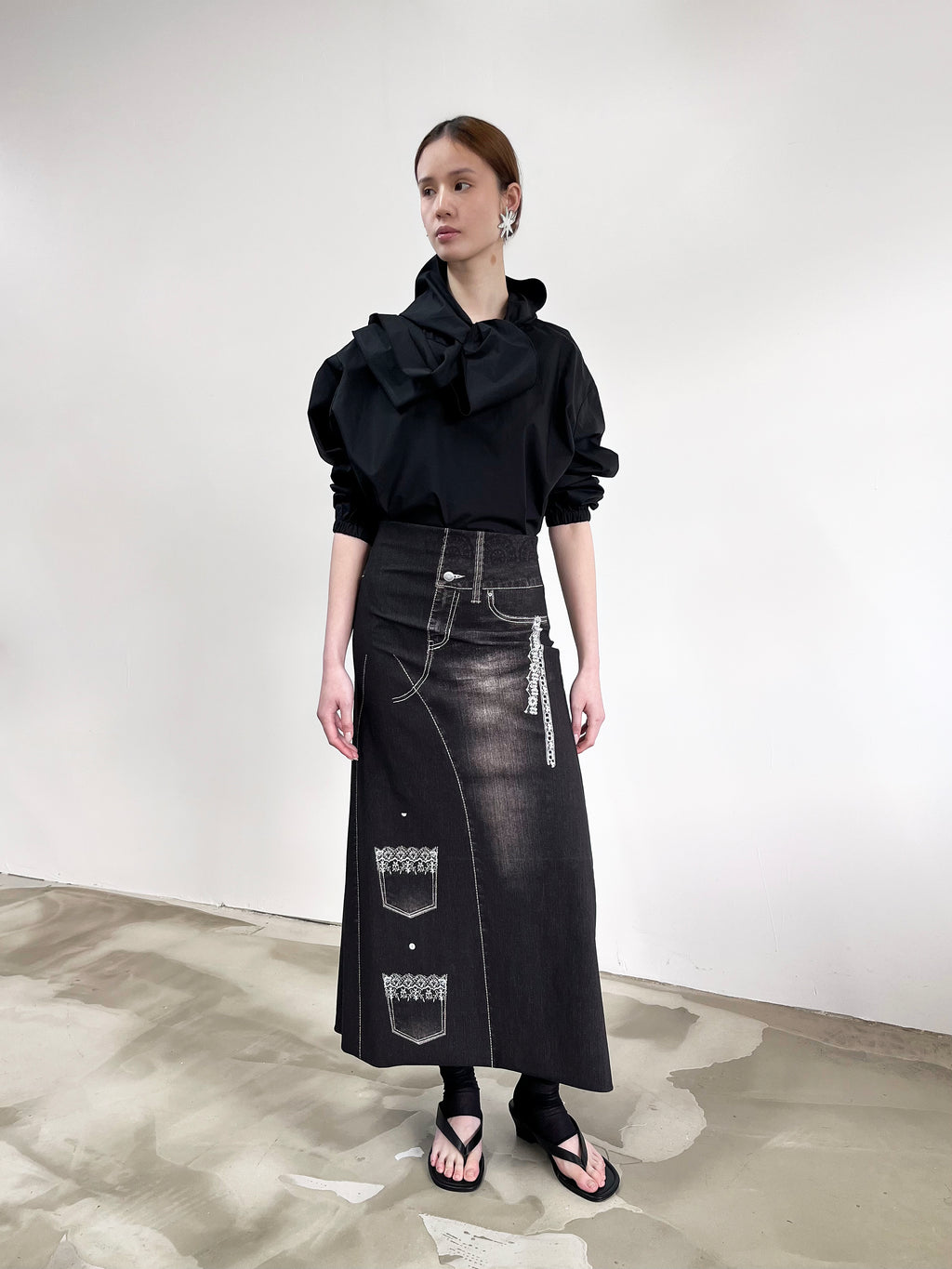 Liminal Skirt - Phantom Denim - JOJO ROSS