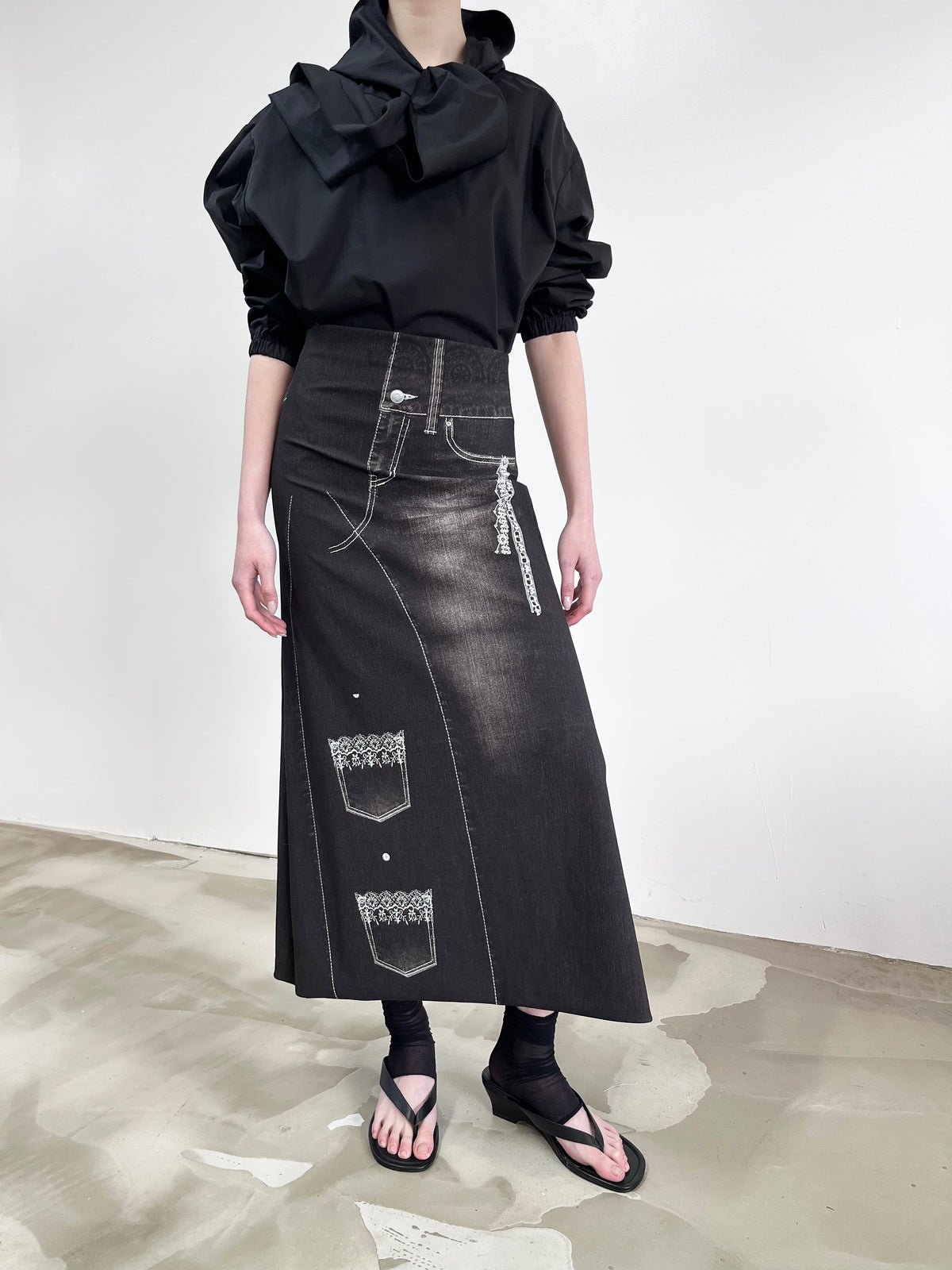 Liminal Skirt - Phantom Denim - JOJO ROSS