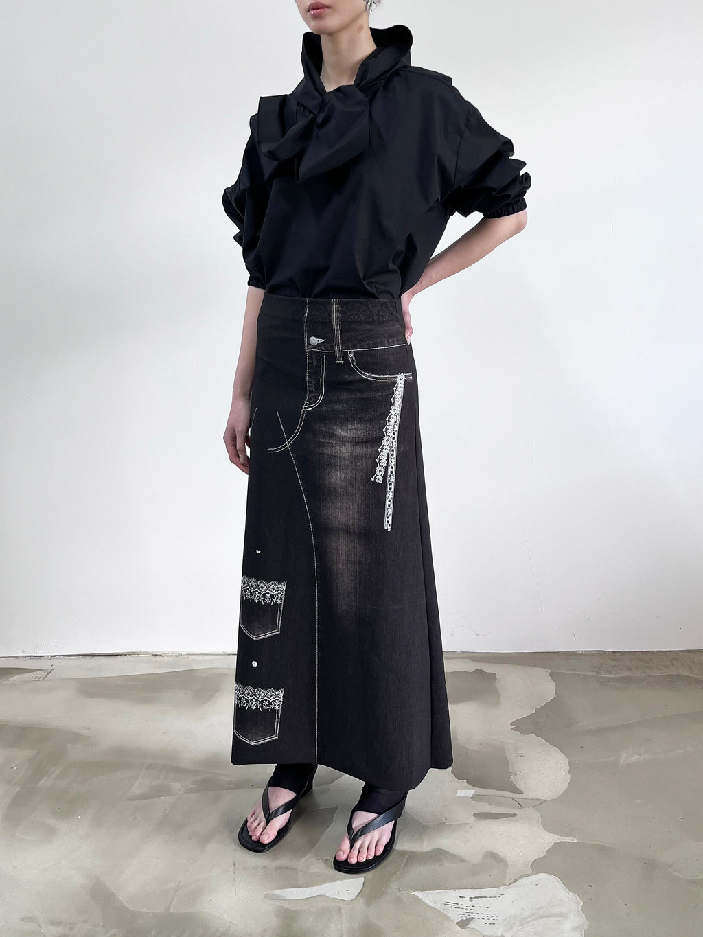 Liminal Skirt - Phantom Denim - JOJO ROSS