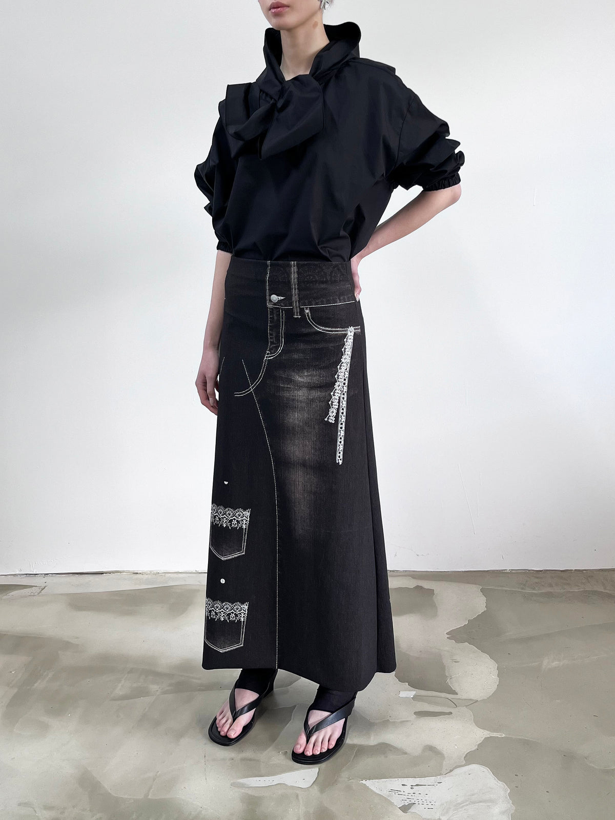 Liminal Skirt - Phantom Denim - JOJO ROSS