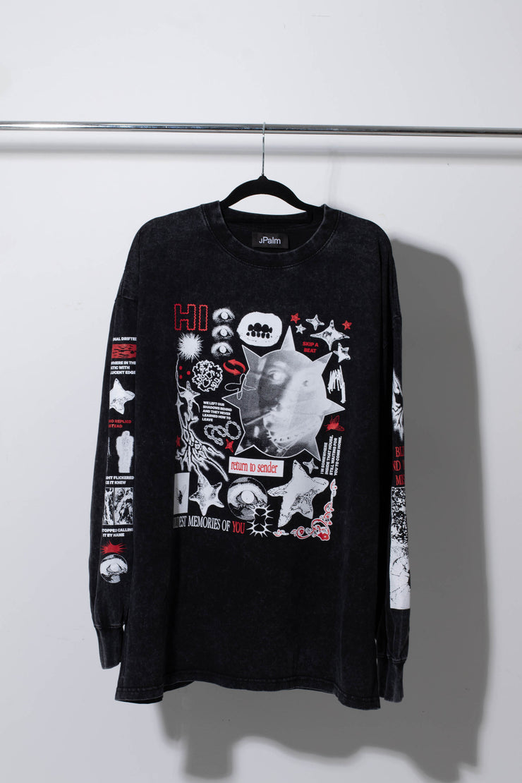 Oldest Memories Of You Longsleeve Top, Black - JPalm