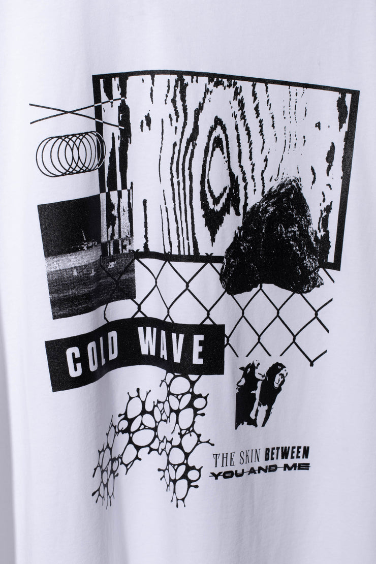 Gravel Beach L/S Tee (White) – COLD WAVE
