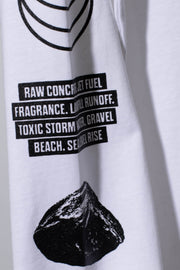 Gravel Beach L/S Tee (White) – COLD WAVE