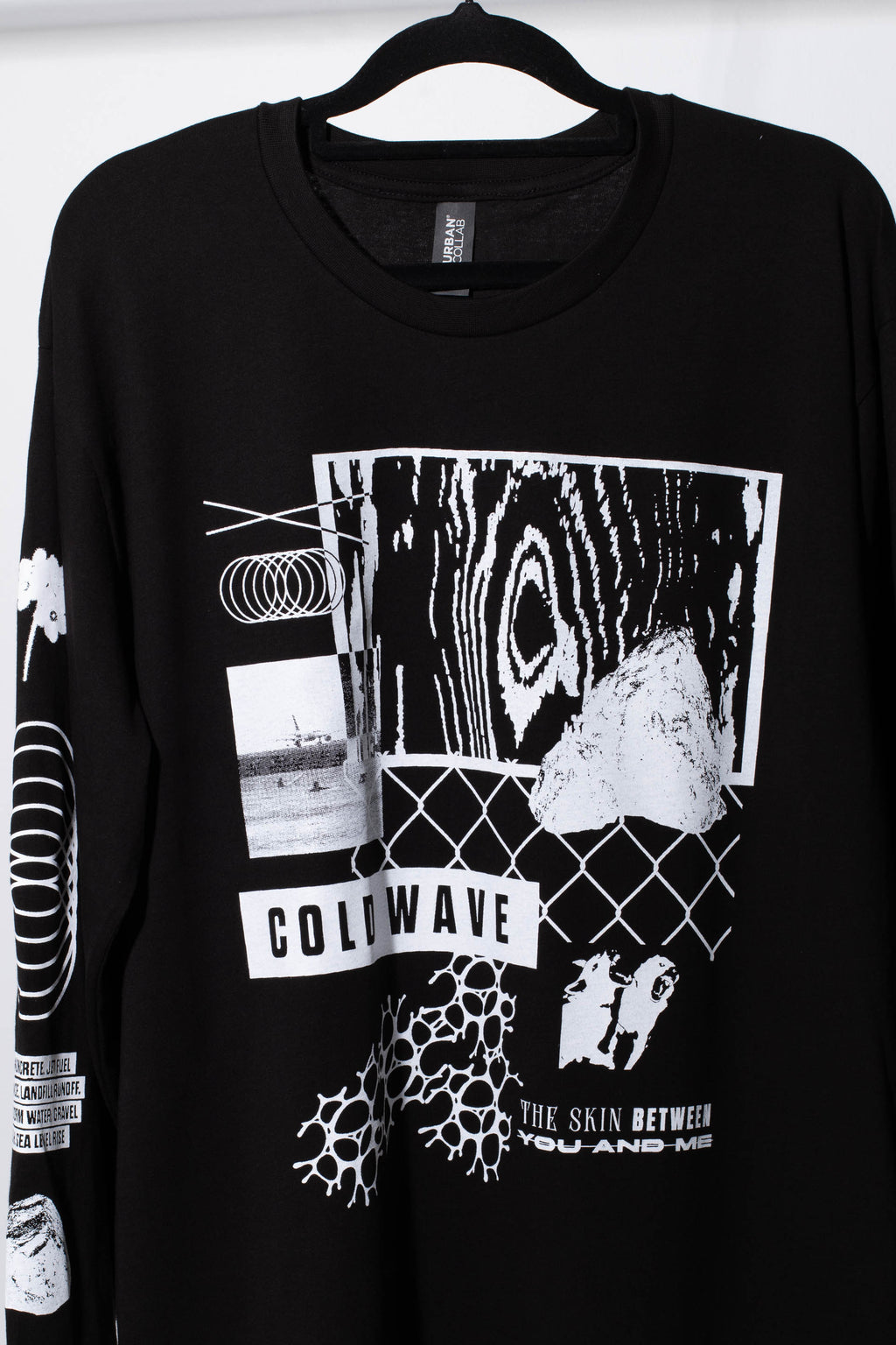 Gravel Beach L/S Tee (Black) – COLD WAVE