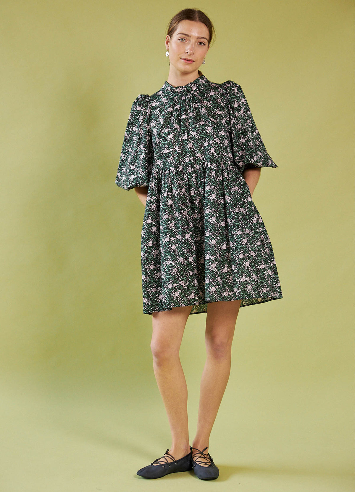 Walk in the Light Dress - Liberty Floral - DAYLIGHT MOON