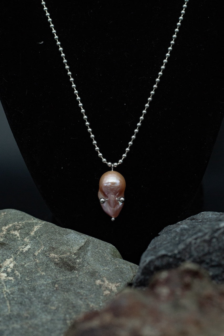 Pink Pearl Pendant Necklace [N10] - SEAPUNKS.XX