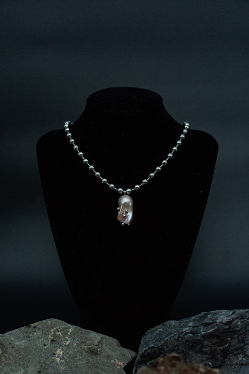 Pink Pearl Pendant Necklace [N1] - SEAPUNKS.XX