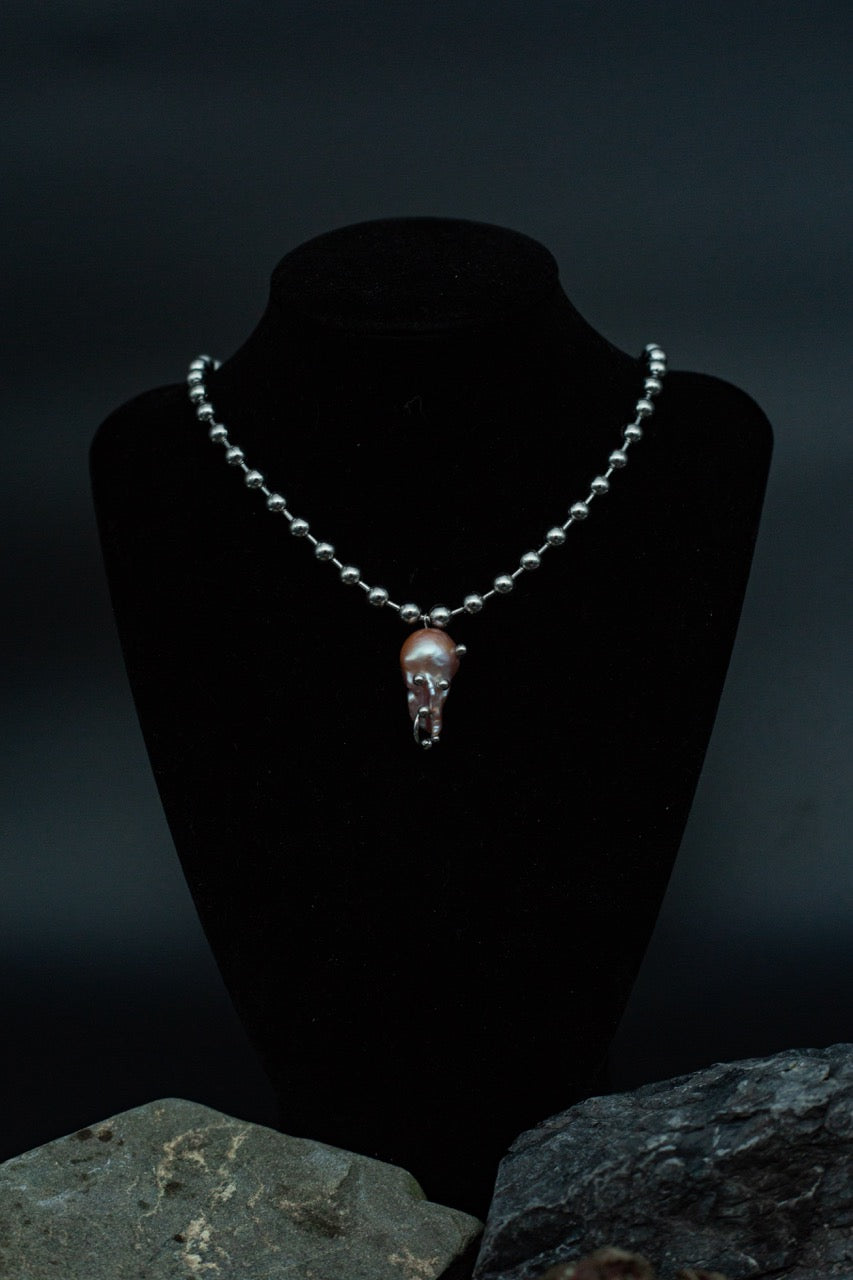 Pink Pearl Pendant Necklace [N2] - SEAPUNKS.XX