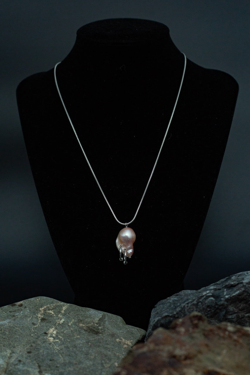 Pink Pearl Pendant Necklace [N3] - SEAPUNKS.XX