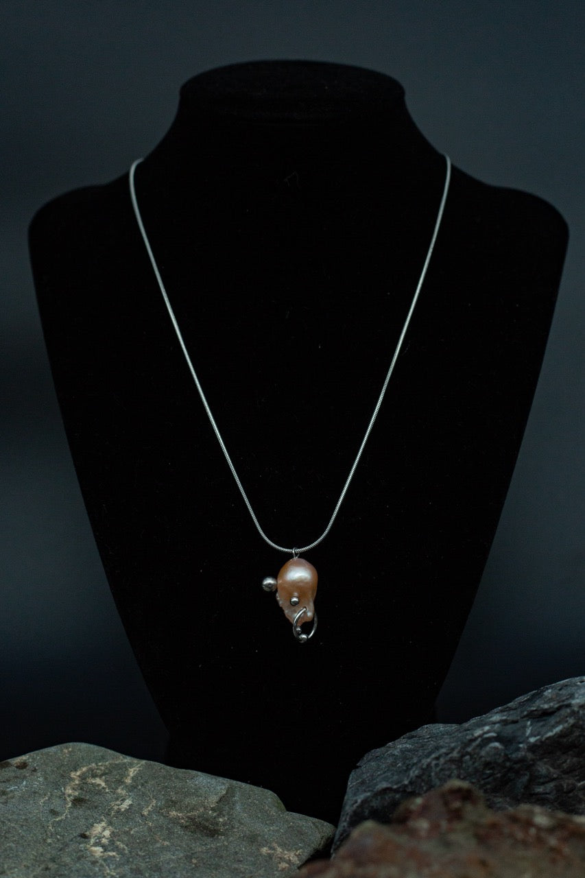 Pink Pearl Pendant Necklace [N4] - SEAPUNKS.XX