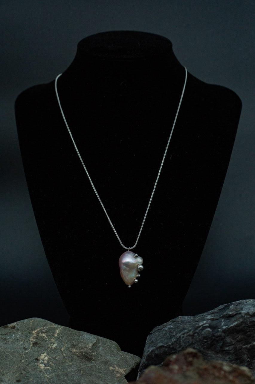 Pink Pearl Pendant Necklace [N5] - SEAPUNKS.XX