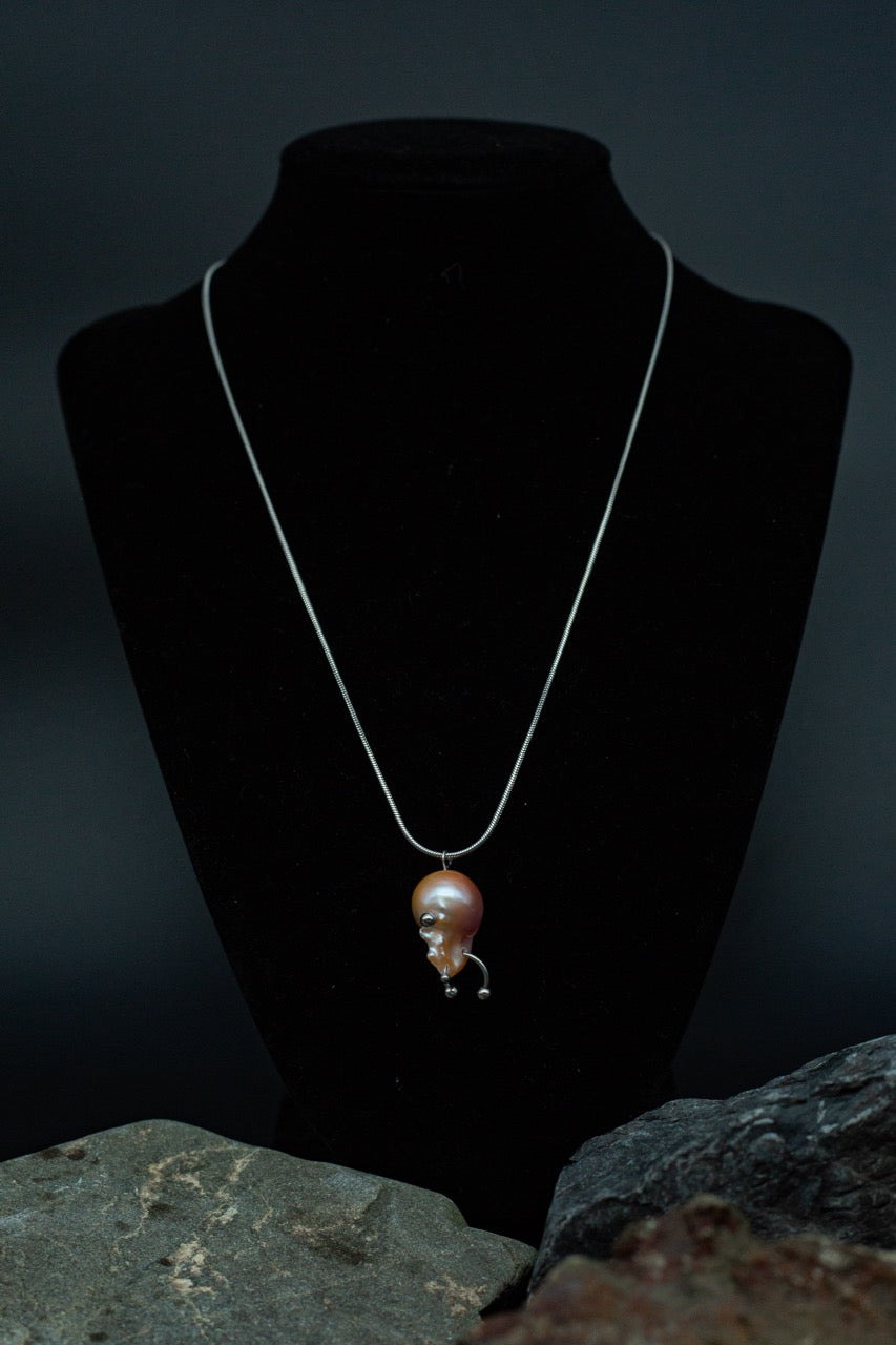 Pink Pearl Pendant Necklace [N6] - SEAPUNKS.XX