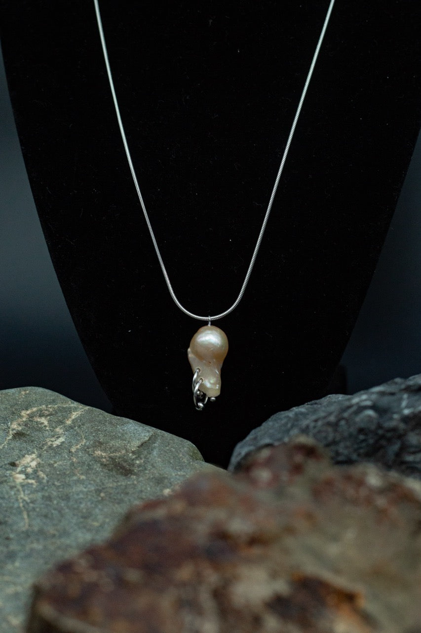 Pink Pearl Pendant Necklace [N9] - SEAPUNKS.XX