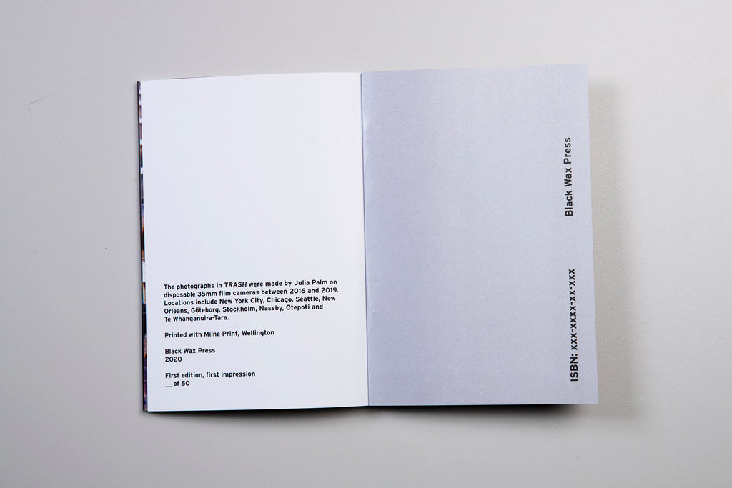 TRASH book - Black Wax Press